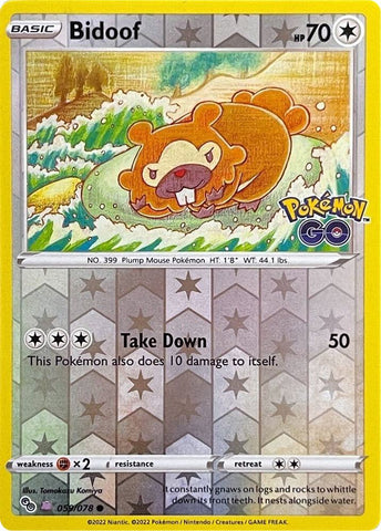 Bidoof (Peelable Ditto) - Pokemon GO (PGO)