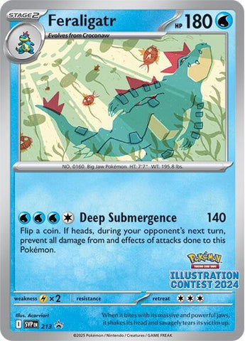 Feraligatr - 213 (Illustration Contest 2024) - SV: Scarlet & Violet Promo Cards (SVP)