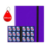 9 Pocket Trading Card Album Folder - 360 Side Loading Pockets