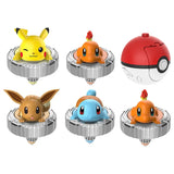 Pokemon Battle Spinner Toy Pikachu Charmander, Magic Gyro Combat Top with Poke Ball