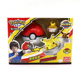 Pokemon Battle Spinner Toy Pikachu Charmander, Magic Gyro Combat Top with Poke Ball