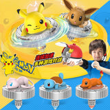 Pokemon Battle Spinner Toy Pikachu Charmander, Magic Gyro Combat Top with Poke Ball