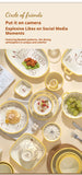 Pokémon Ceramic Tableware Set Bone China Plates Dinner Sets Microwave Safe Dinnerware Set for Home Bowl Set