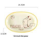 Pokémon Ceramic Tableware Set Bone China Plates Dinner Sets Microwave Safe Dinnerware Set for Home Bowl Set