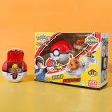 Pokemon Battle Spinner Toy Pikachu Charmander, Magic Gyro Combat Top with Poke Ball