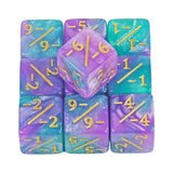 Six Sided Dice Set D6 Counters +1/+1 and -1/-1 Set  (10 Pack)