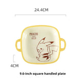 Pokémon Ceramic Tableware Set Bone China Plates Dinner Sets Microwave Safe Dinnerware Set for Home Bowl Set