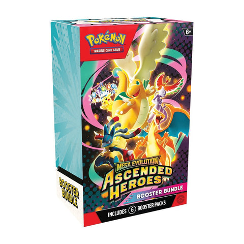 Pokémon TCG: Mega Evolution-Ascended Heroes Booster Bundle (6 Packs)(Pre-Order)