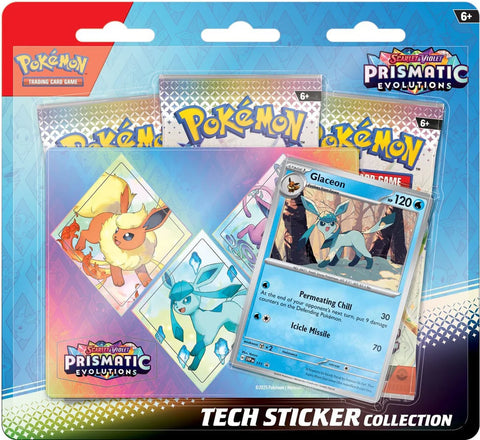 Pokémon TCG: Scarlet & Violet-Prismatic Evolutions Tech Sticker Collection (Pre-Order)